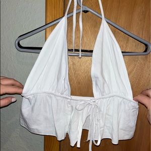 White crop top